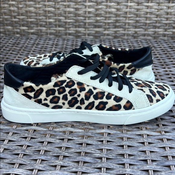 Zara Women’s‎ Leopard Animal Print Tan Black Stylish Sneakers Size 7 - Picture 5 of 9